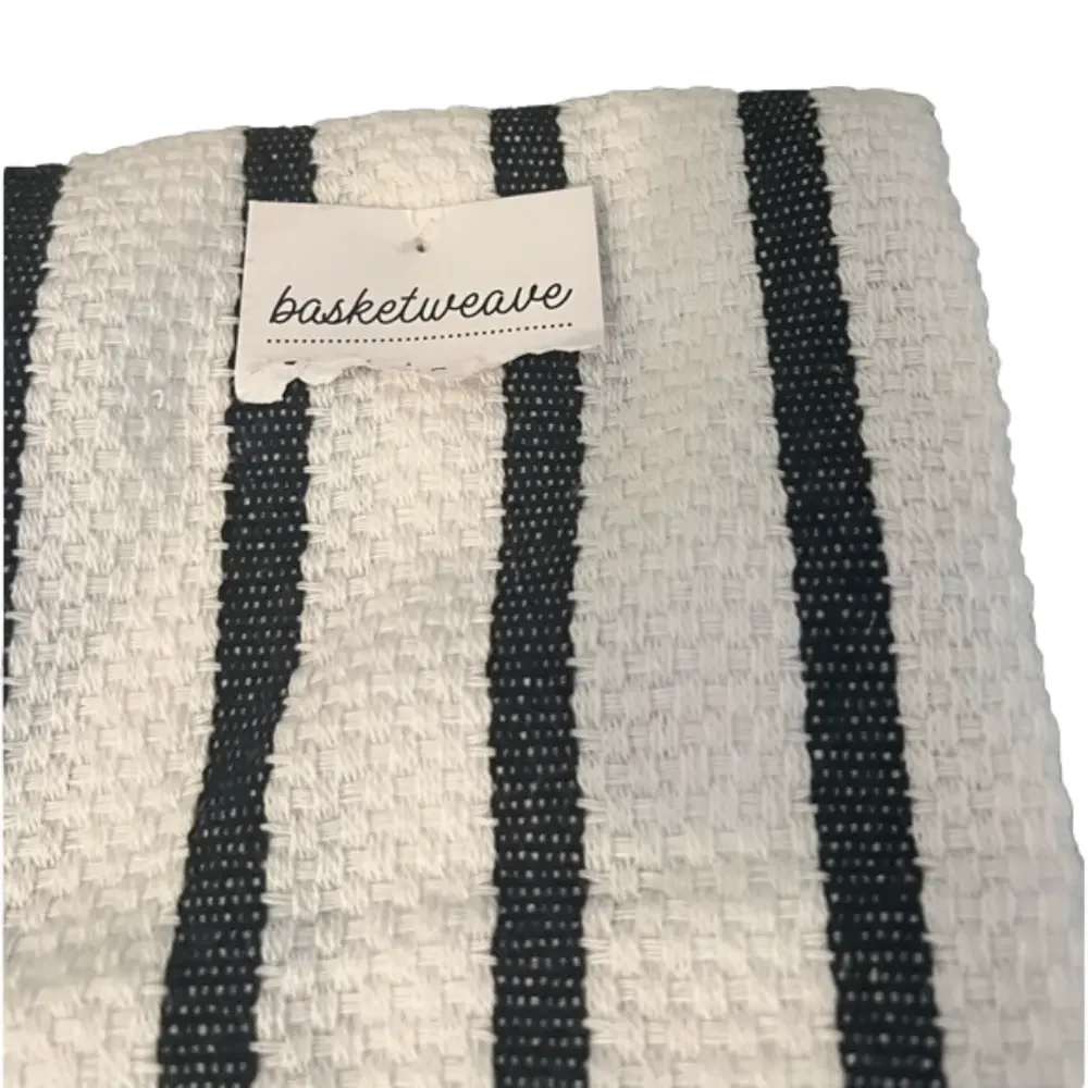 NWT Basketweave Striped Tea Towel